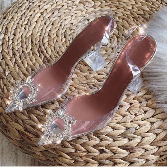 Clear Pointed Toe Cinderella Heel - Picture 7 of 7